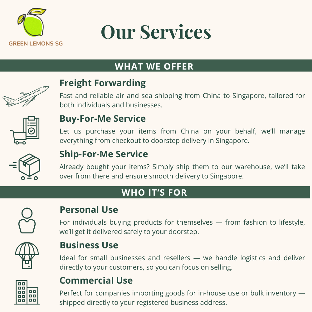 China to Singapore Forwarding Services – Air & Sea Freight