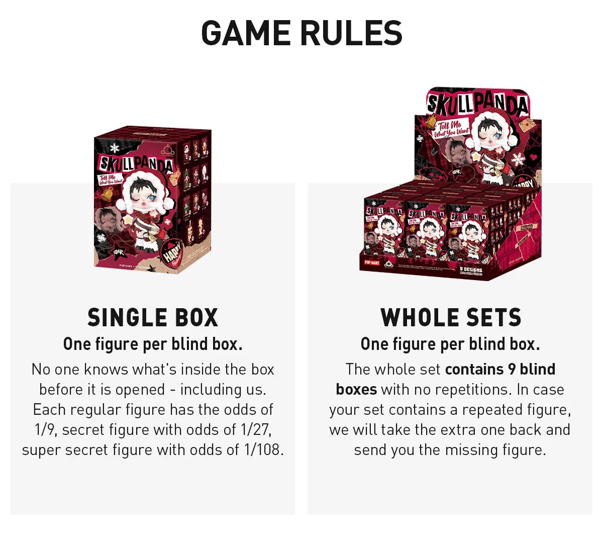 SKULLPANDA Tell Me What You Want Series Figures - Mystery Blind Box