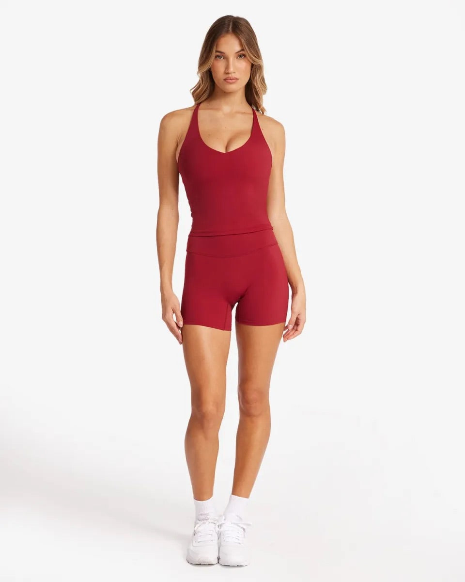CSB Freedom Cherry Collection – Sierra Crop, Scrunch Shorts & Haven Tank (XS)