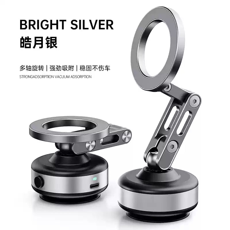 TheTree Car Phone Holder – New Vacuum Suction, Triple-Axis Foldable Magnetic Mount for Navigation
