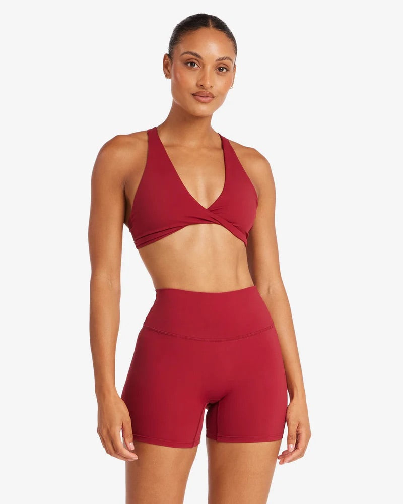 CSB Freedom Cherry Collection – Sierra Crop, Scrunch Shorts & Haven Tank (XS)