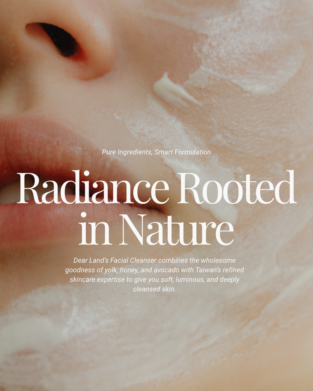 DEARLAND Facial Cleanser | Egg Yolk Honey Avocado | Moisturising Gentle Daily Face Wash