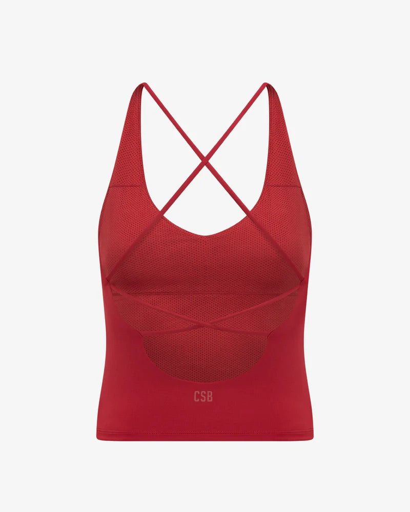 CSB Freedom Cherry Collection – Sierra Crop, Scrunch Shorts & Haven Tank (XS)