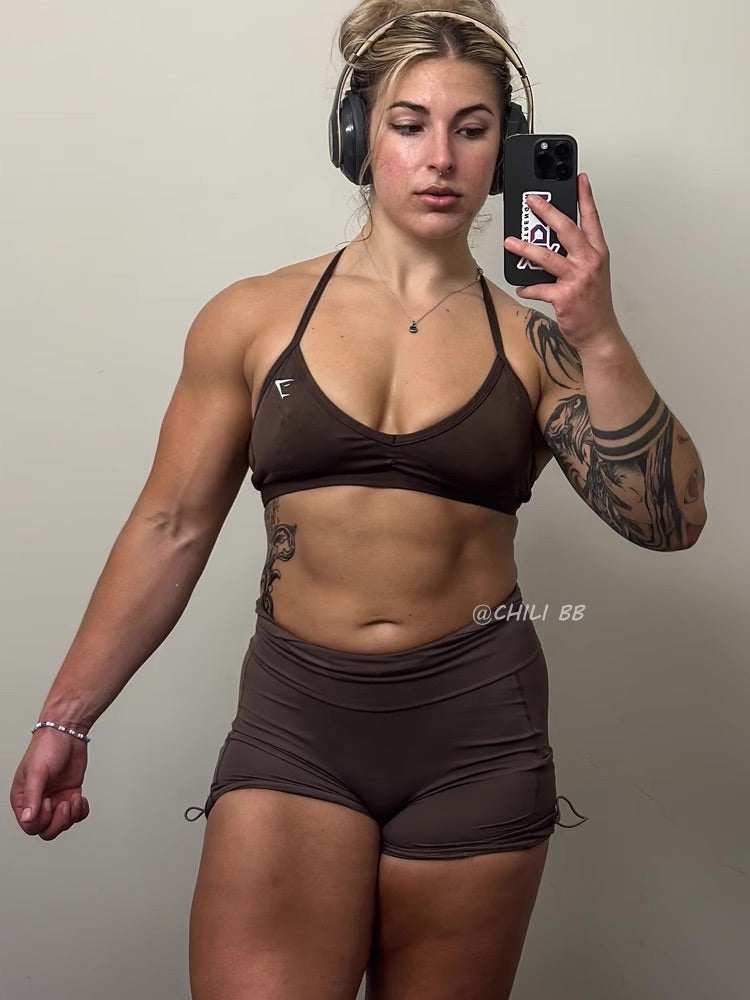 Minimal Sports Bra – Strappy Back, Low to Mid Support