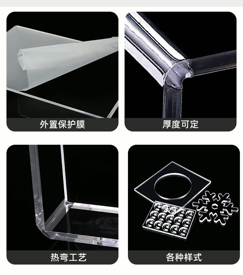 Clear Acrylic U-Shaped Display Stand – 5 Sizes