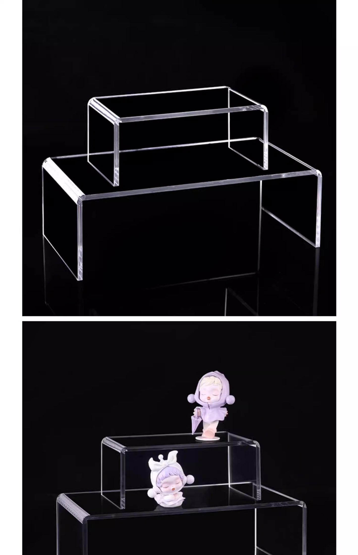 Clear Acrylic U-Shaped Display Stand – 5 Sizes