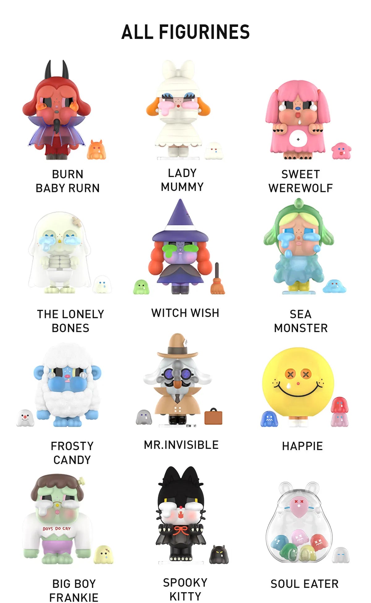 POP MART Crybaby Monster Tears Series Collectible Figurines