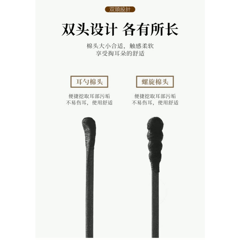 Dual-Headed Precision Cotton Swabs (100 pcs)