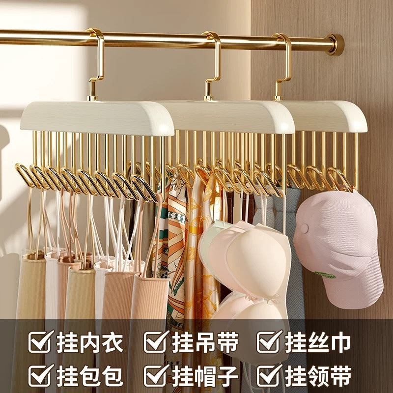 Wooden Multi-Functional Hanger Set – Organized and Space-Saving