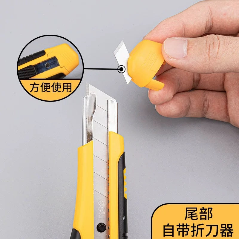 Heavy-Duty Utility Knife - Retractable SK5 Blade with Ergonomic Design for Precision Cutting