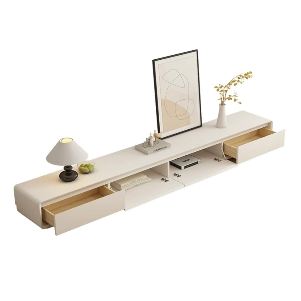 Cream White Television Cabinet