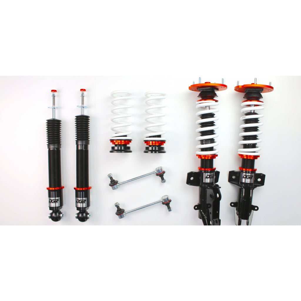 DGR ST Series Adjustable Coilovers Suspension Kit Monotube Shocks, Height & Damping Adjustable